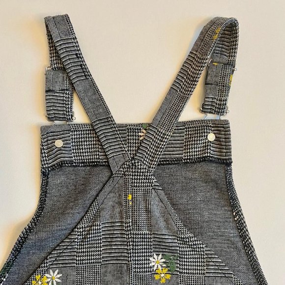 Ten Sixty Sherman (Nordstrom Brand) Embroidered Black/White Plaid Jumper - Picture 4 of 10